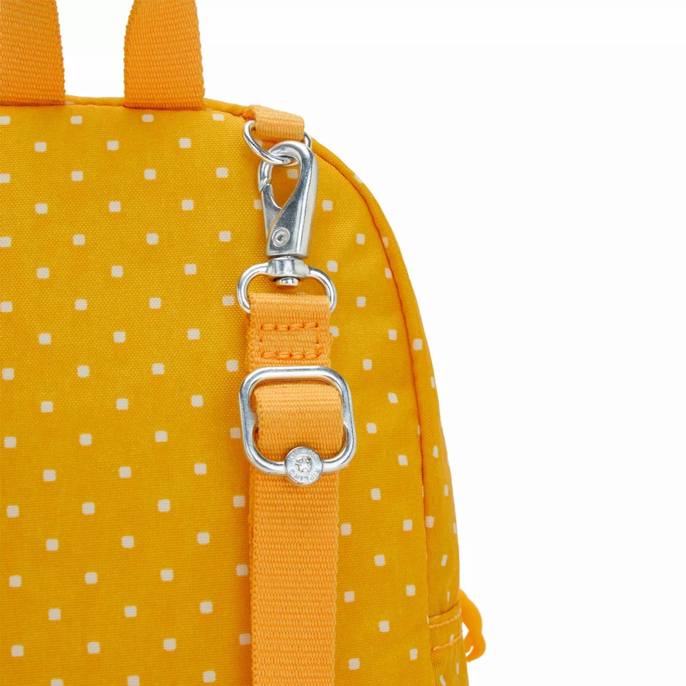 Mini Mochilas Kipling Curtis Compact Printed Convertible Mujer Amarillo | AVMK-43902