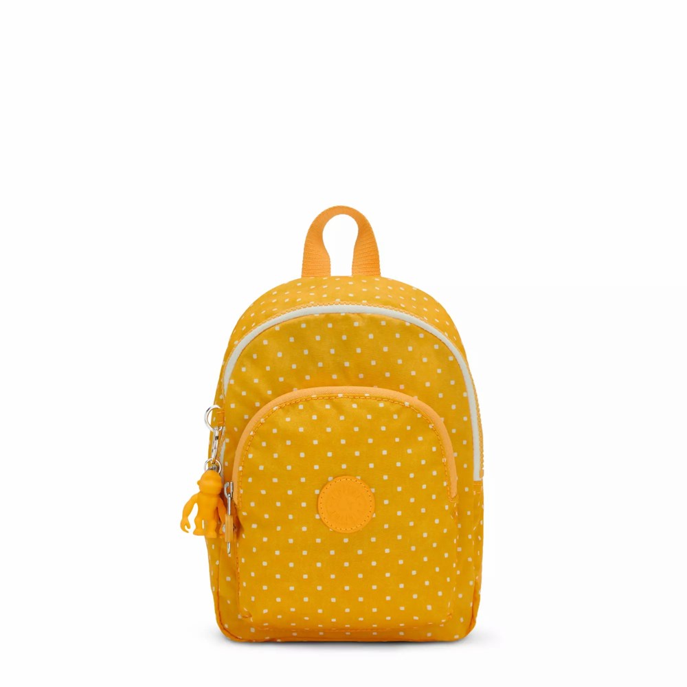 Mini Mochilas Kipling Curtis Compact Printed Convertible Mujer Amarillo | AVMK-43902