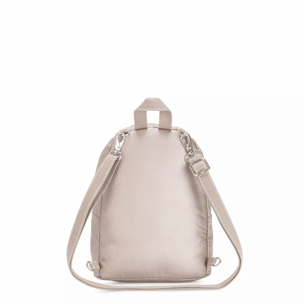 Mini Mochilas Kipling Delia Compact Metallic Convertible Mujer Metal | OQMS-52346