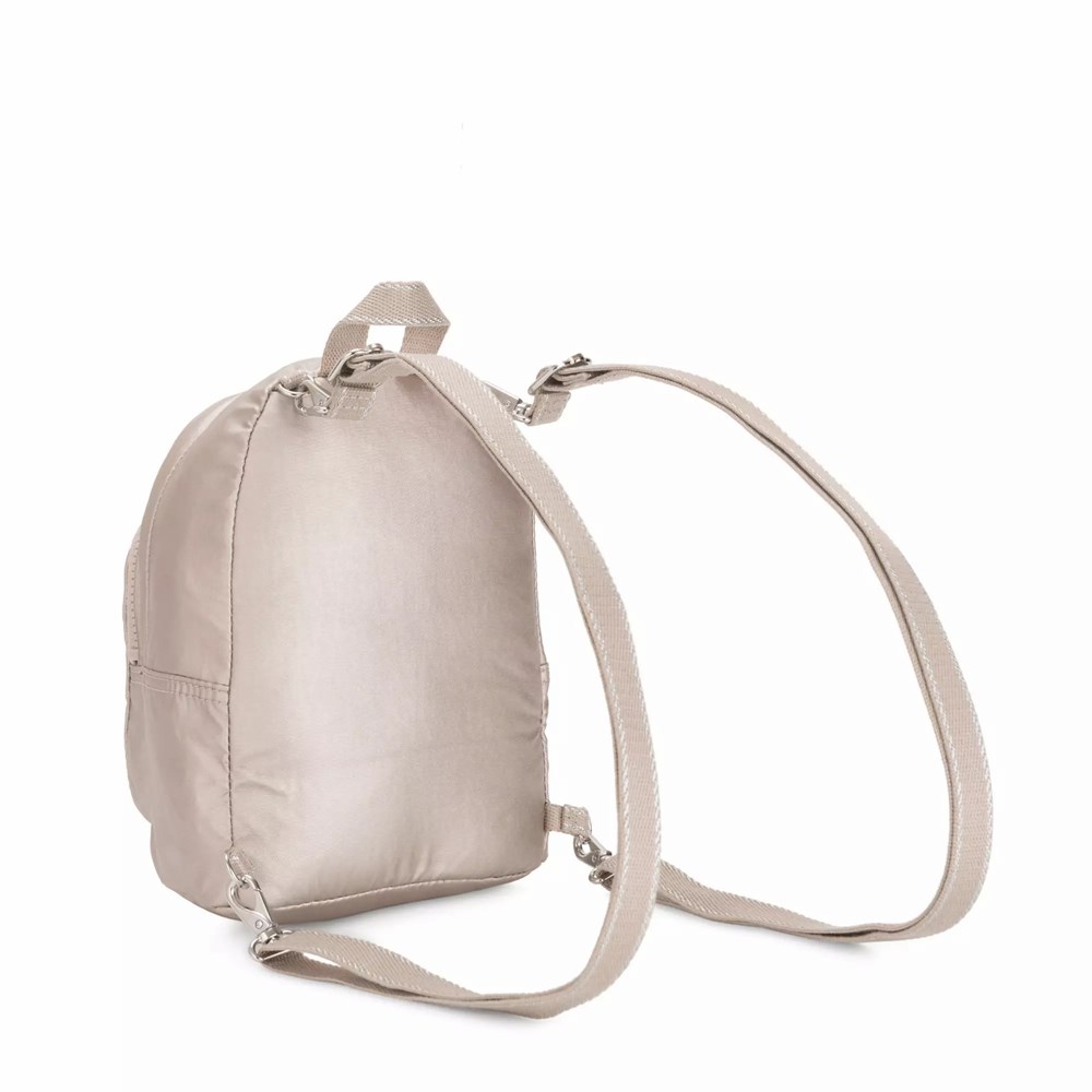 Mini Mochilas Kipling Delia Compact Metallic Convertible Mujer Metal | OQMS-52346