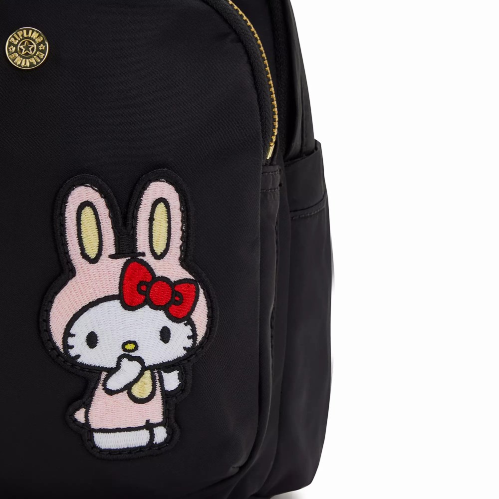 Mini Mochilas Kipling Hello Kitty Delia Mujer Negras | CUVI-69152