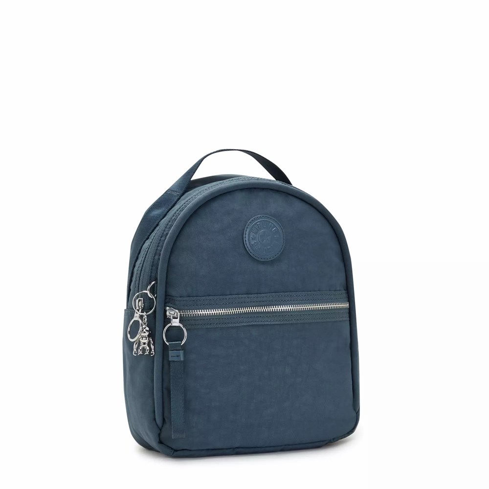 Mini Mochilas Kipling Kae Mujer Azul Marino Gris | OMSH-32786