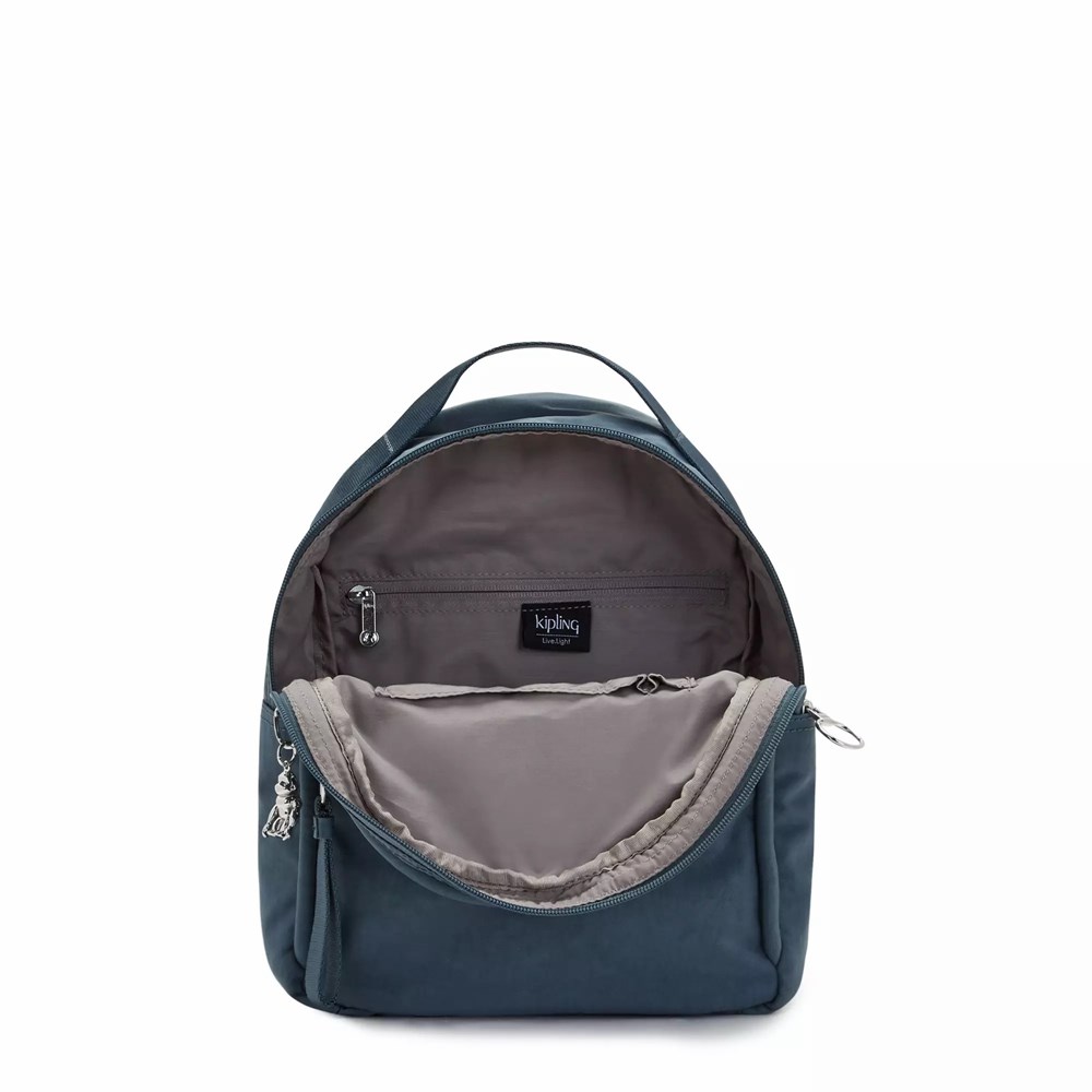 Mini Mochilas Kipling Kae Mujer Azul Marino Gris | OMSH-32786