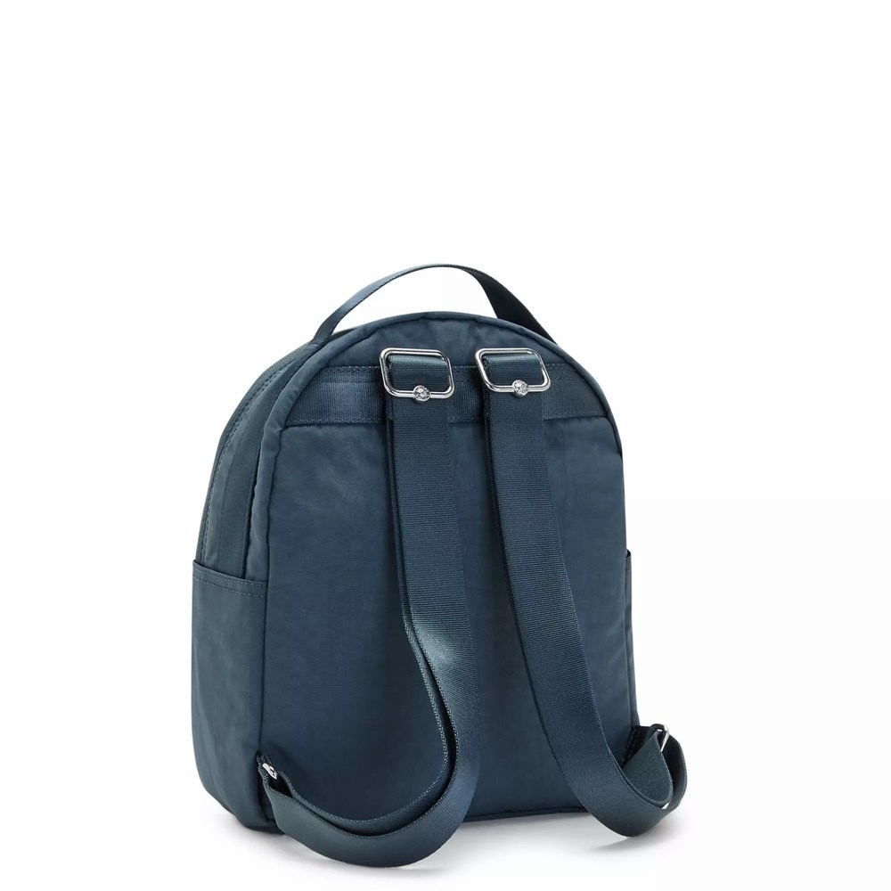 Mini Mochilas Kipling Kae Mujer Azul Marino Gris | OMSH-32786