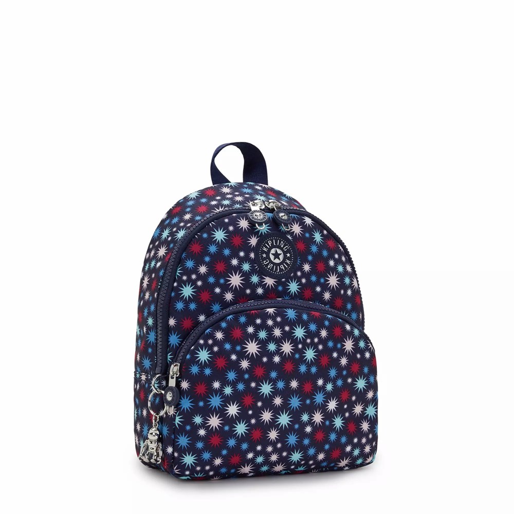 Mini Mochilas Kipling Paola Small Printed Mujer Azules | JFOQ-03812