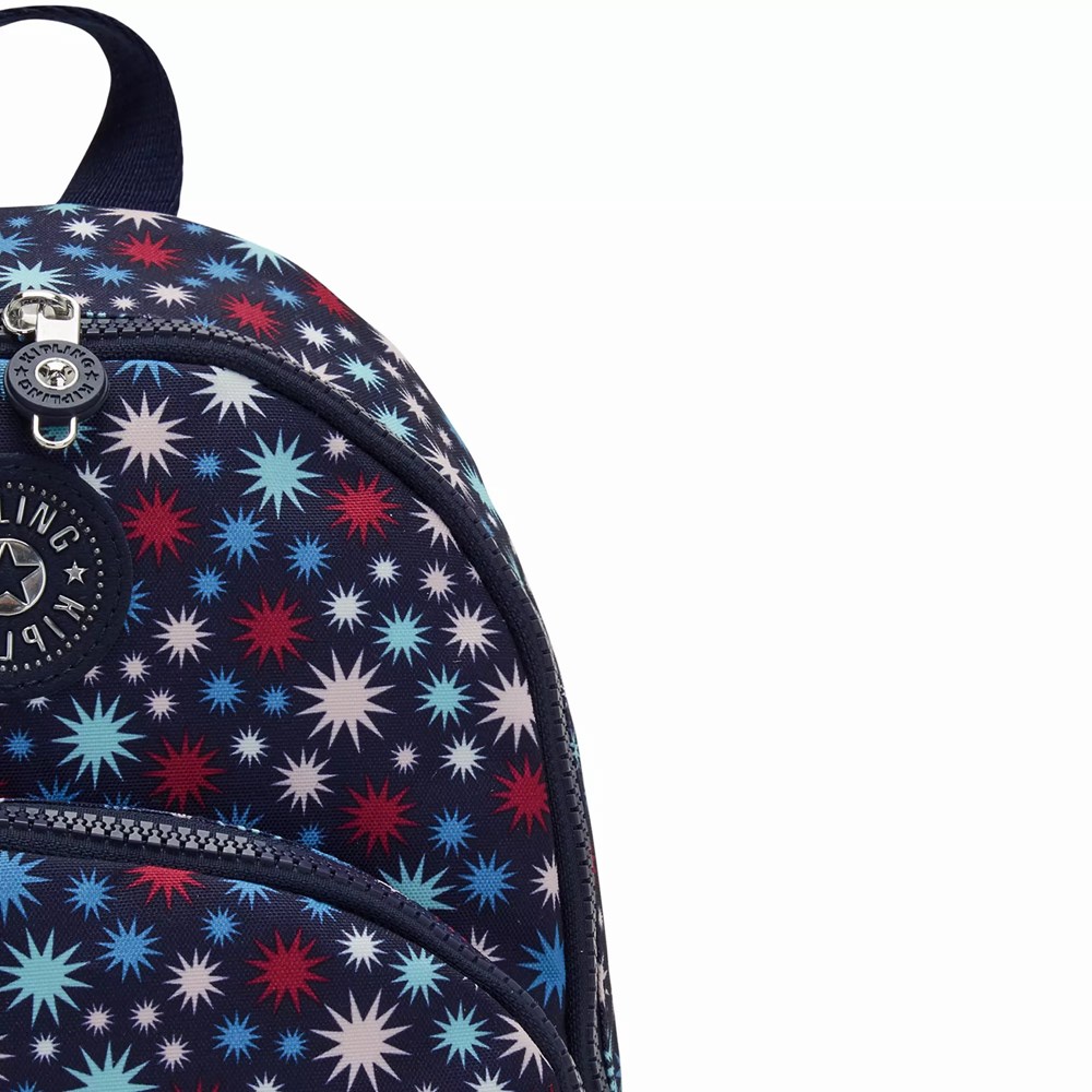 Mini Mochilas Kipling Paola Small Printed Mujer Azules | JFOQ-03812