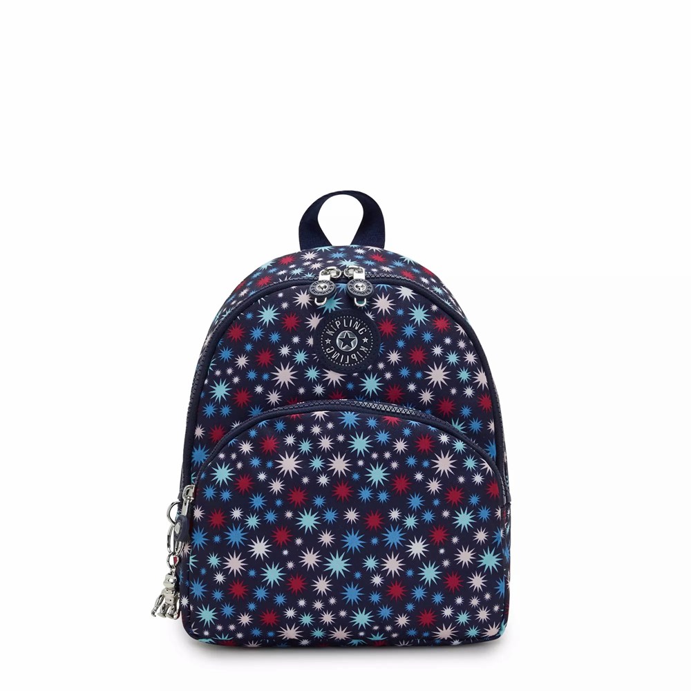 Mini Mochilas Kipling Paola Small Printed Mujer Azules | JFOQ-03812