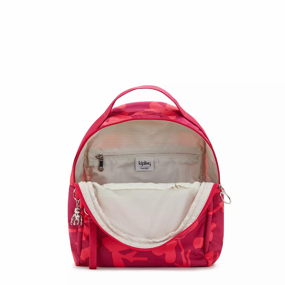 Mochilas De Moda Kipling Kae Printed Mujer Coral | DZMC-06924