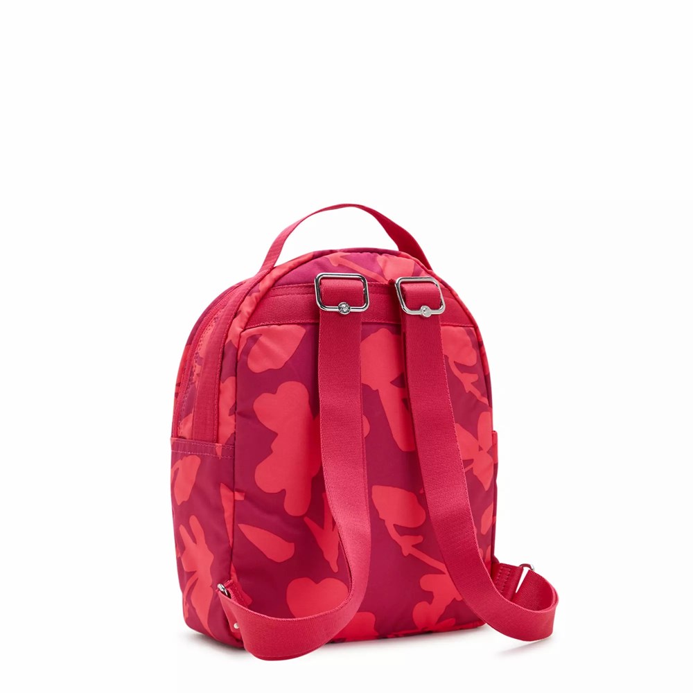 Mochilas De Moda Kipling Kae Printed Mujer Coral | DZMC-06924