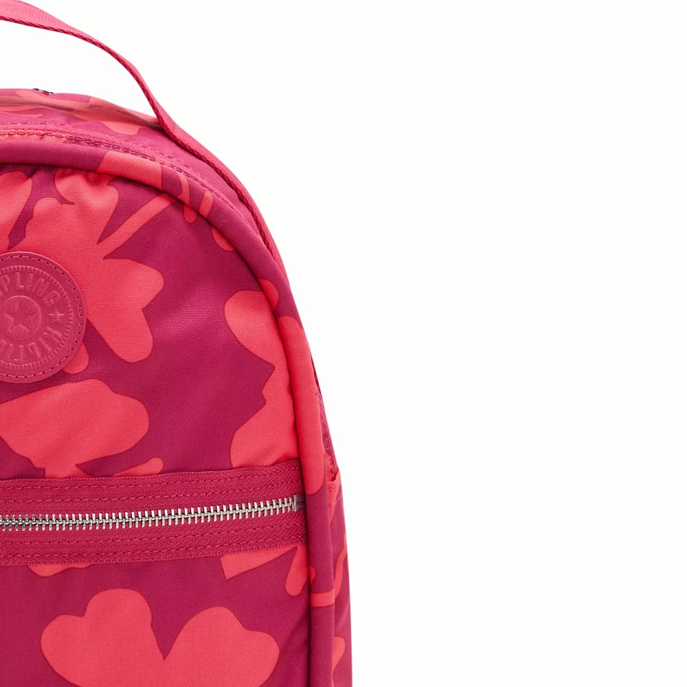 Mochilas De Moda Kipling Kae Printed Mujer Coral | DZMC-06924