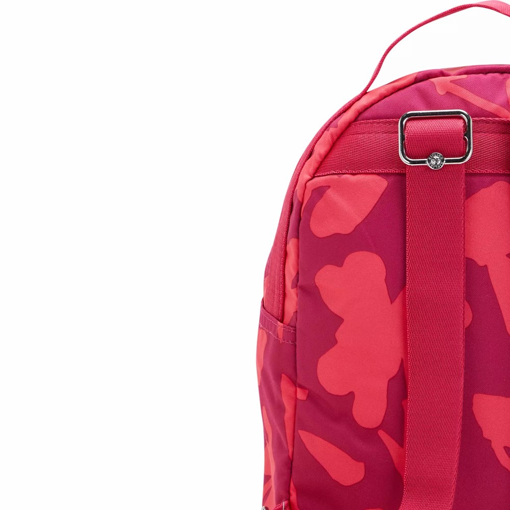 Mochilas De Moda Kipling Kae Printed Mujer Coral | DZMC-06924