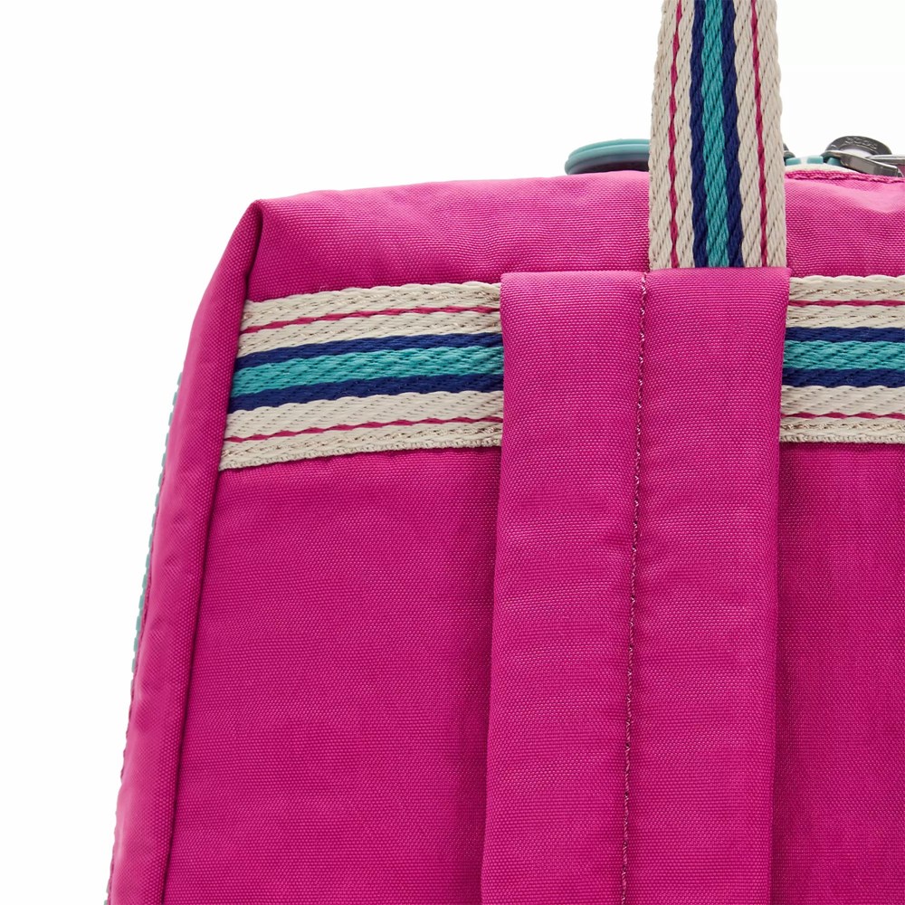 Mochilas De Moda Kipling Rylie Mujer Rosas Fucsia | UJBS-84257