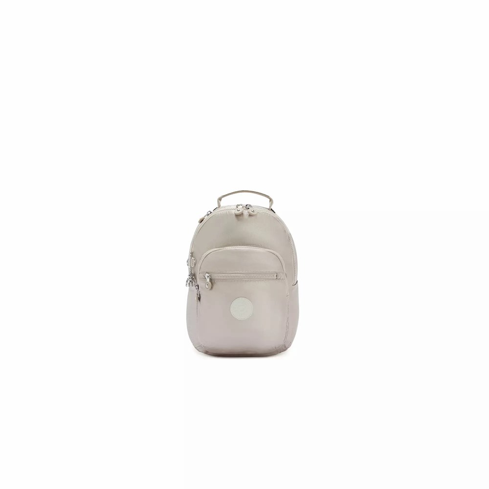 Mochilas De Moda Kipling Seoul Small Metallic Mujer Metal | QTWG-27385