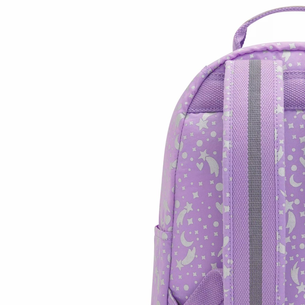 Mochilas De Moda Kipling Seoul Small Printed Mujer Metal | WXPU-13205