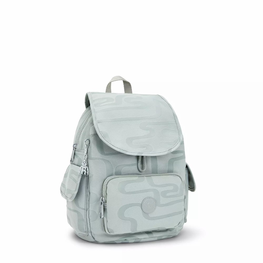 Mochilas De Viaje Kipling City Pack Small Printed Mujer Gris | HLUD-84270