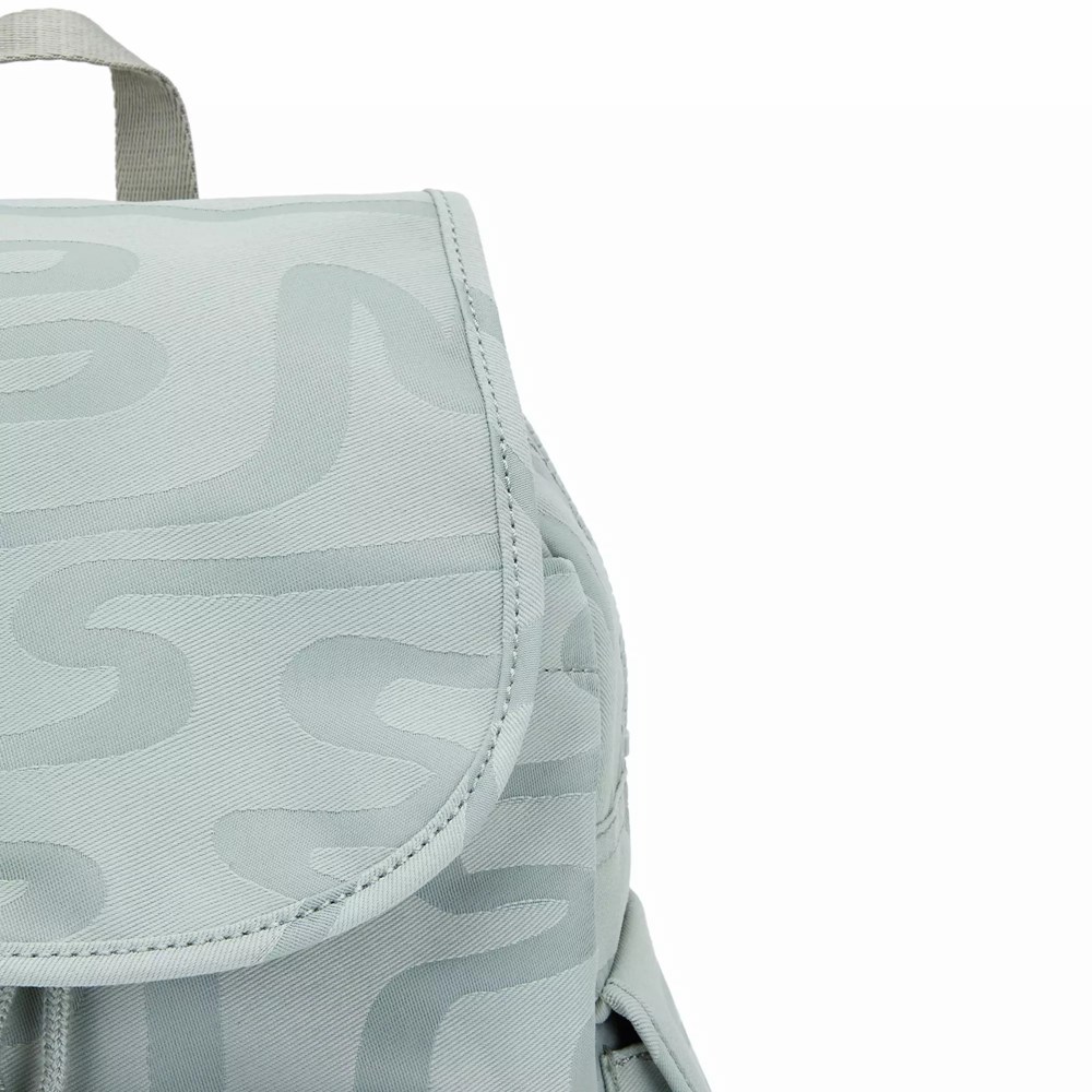 Mochilas De Viaje Kipling City Pack Small Printed Mujer Gris | HLUD-84270