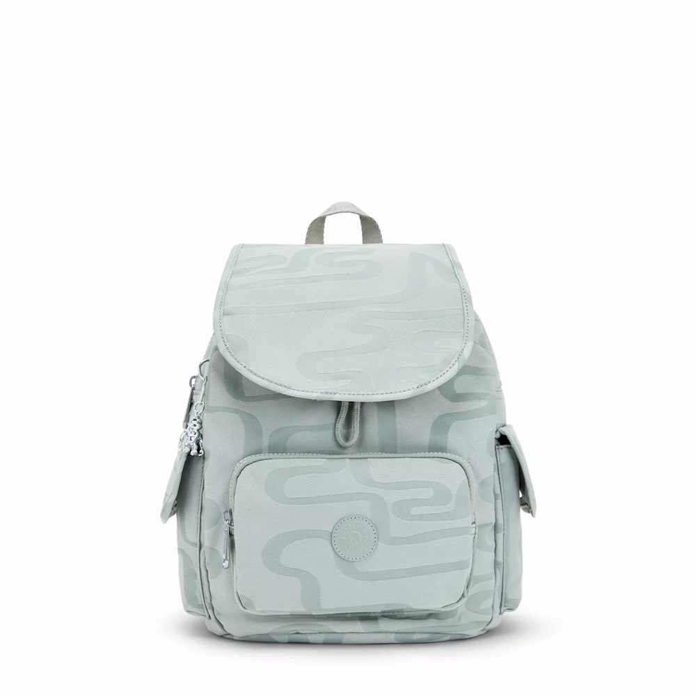 Mochilas De Viaje Kipling City Pack Small Printed Mujer Gris | HLUD-84270