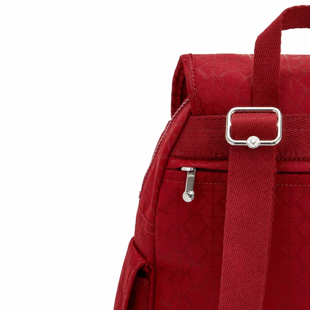 Mochilas De Viaje Kipling City Pack Small Mujer Rojas | TOIA-68975