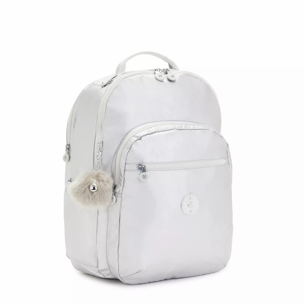 Mochilas Grandes Kipling Seoul Extra Large Metallic 17