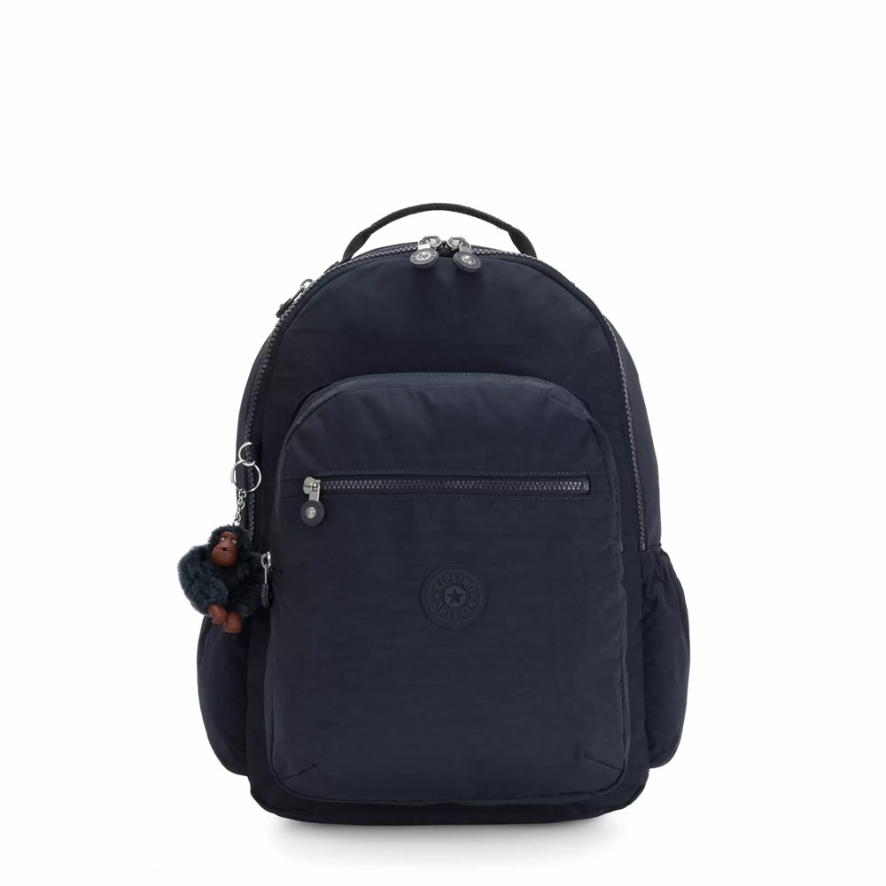 Comprar Mochilas Grandes Kipling Baratas Seoul Large 15 Laptop Mujer Azules