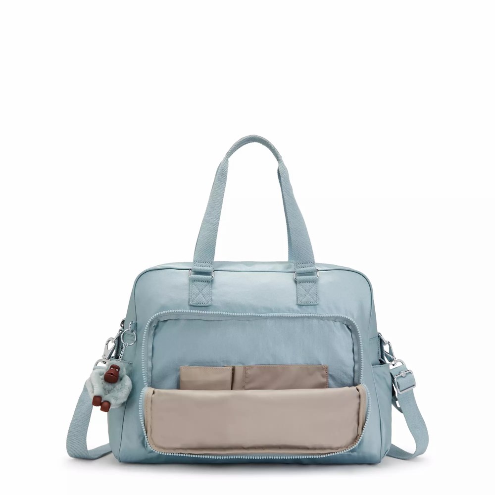 Mochilas Kipling Alanna Metallic Mujer Turquesa Metal | FPZI-90135