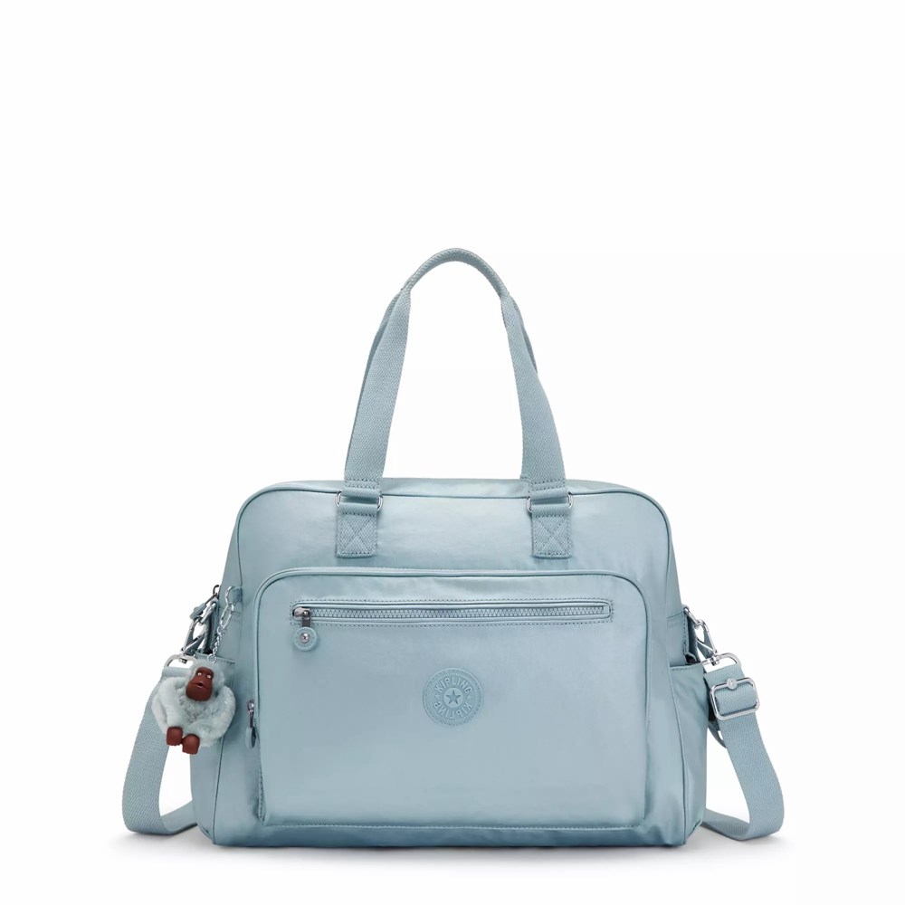 Mochilas Kipling Alanna Metallic Mujer Turquesa Metal | FPZI-90135