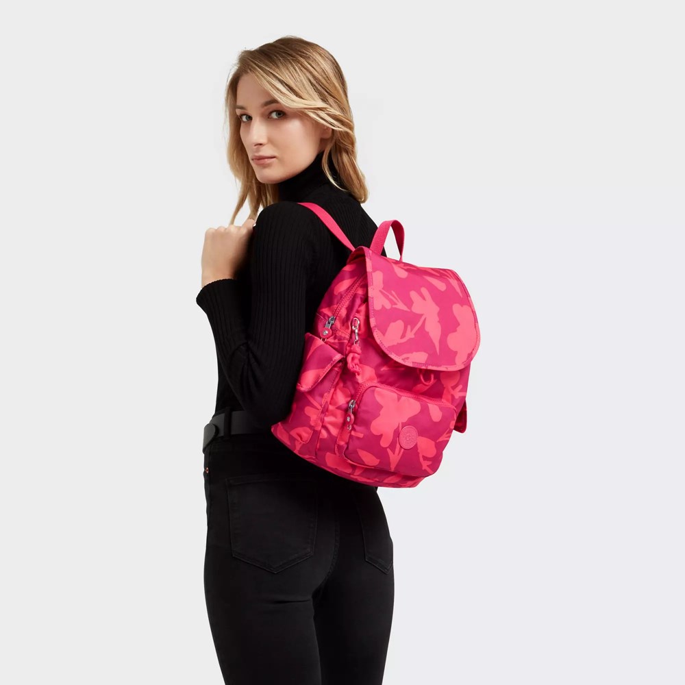 Mochilas Kipling City Pack Small Printed Mujer Coral Flores | MANF-05938