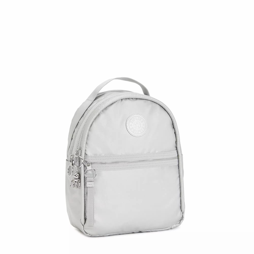 Mochilas Kipling Kae Metallic Mujer Metal Claro | ZVIW-35679