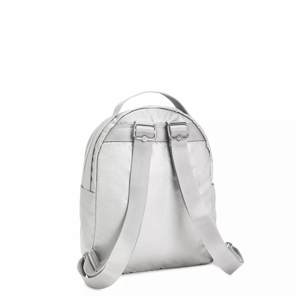 Mochilas Kipling Kae Metallic Mujer Metal Claro | ZVIW-35679