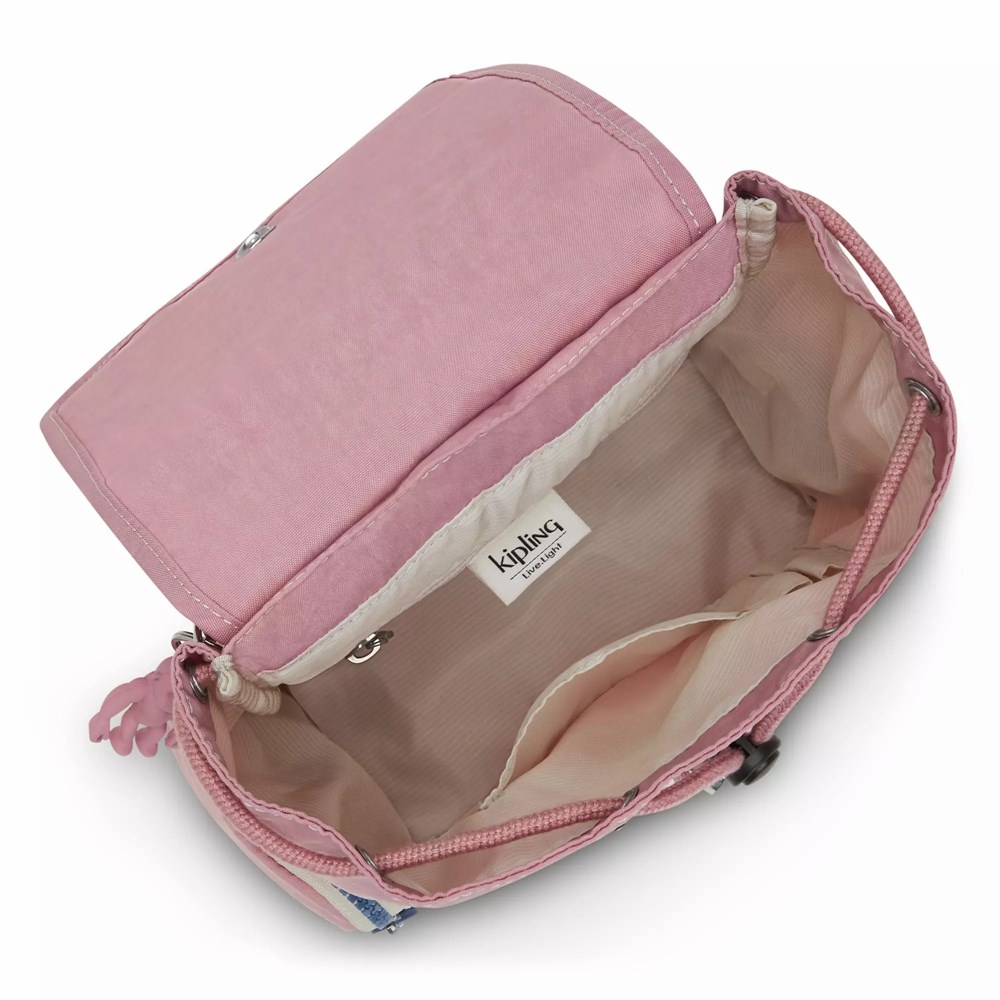 Mochilas Medianas Kipling Ebba Mujer Lavanda Rosas | CFWX-28701