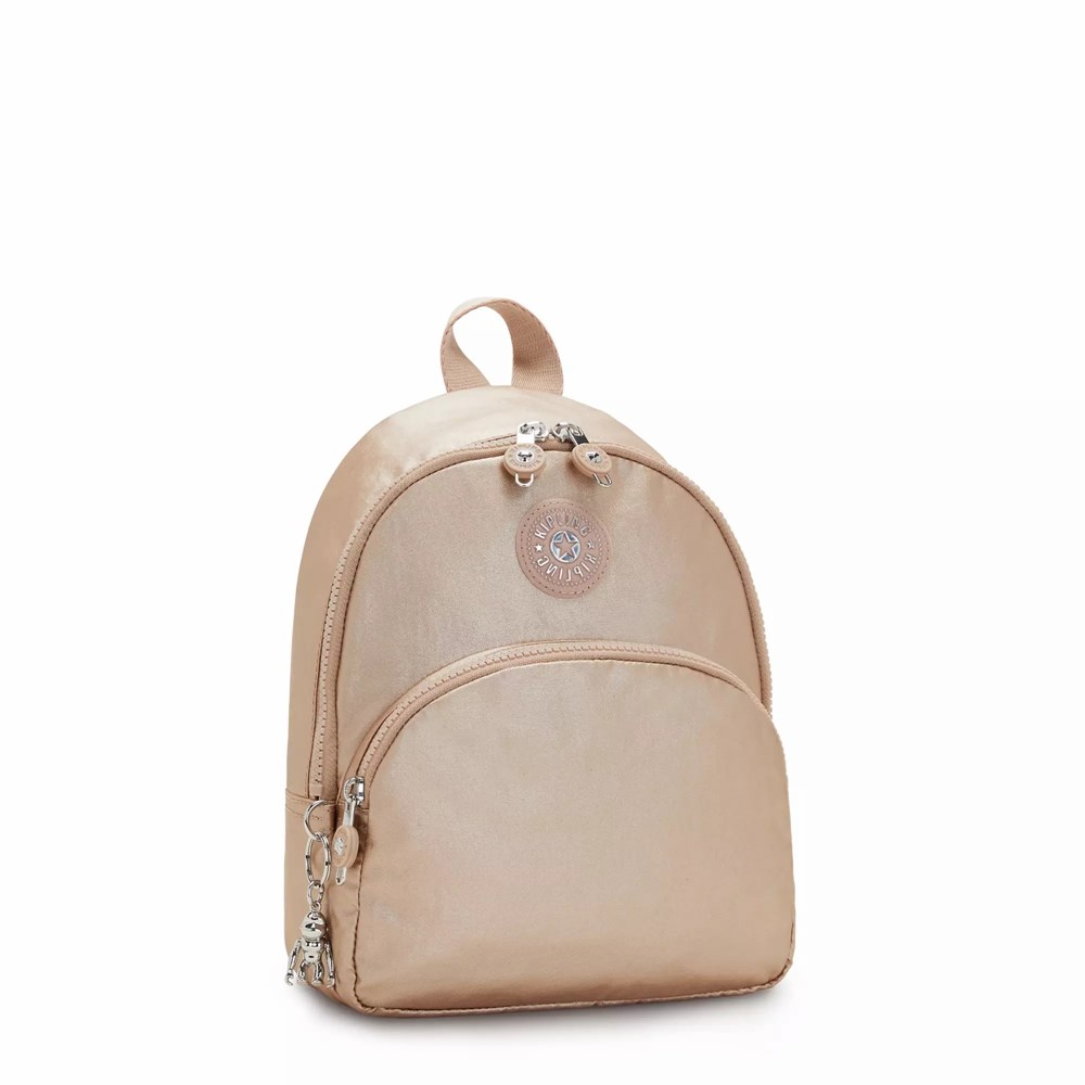 Mochilas Metálicas Kipling Paola Small Mujer Doradas Metal | JAIF-25641