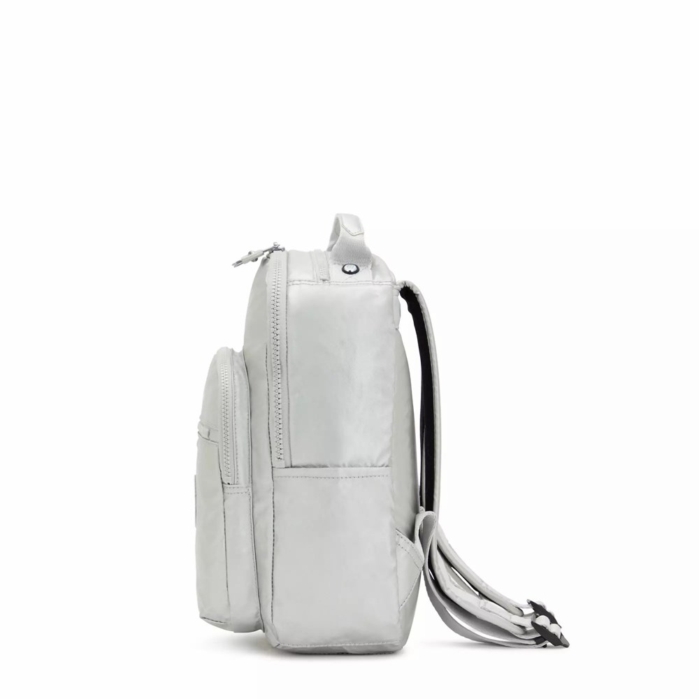 Mochilas Metálicas Kipling Seoul Small Mujer Metal Claro | LKAN-19628