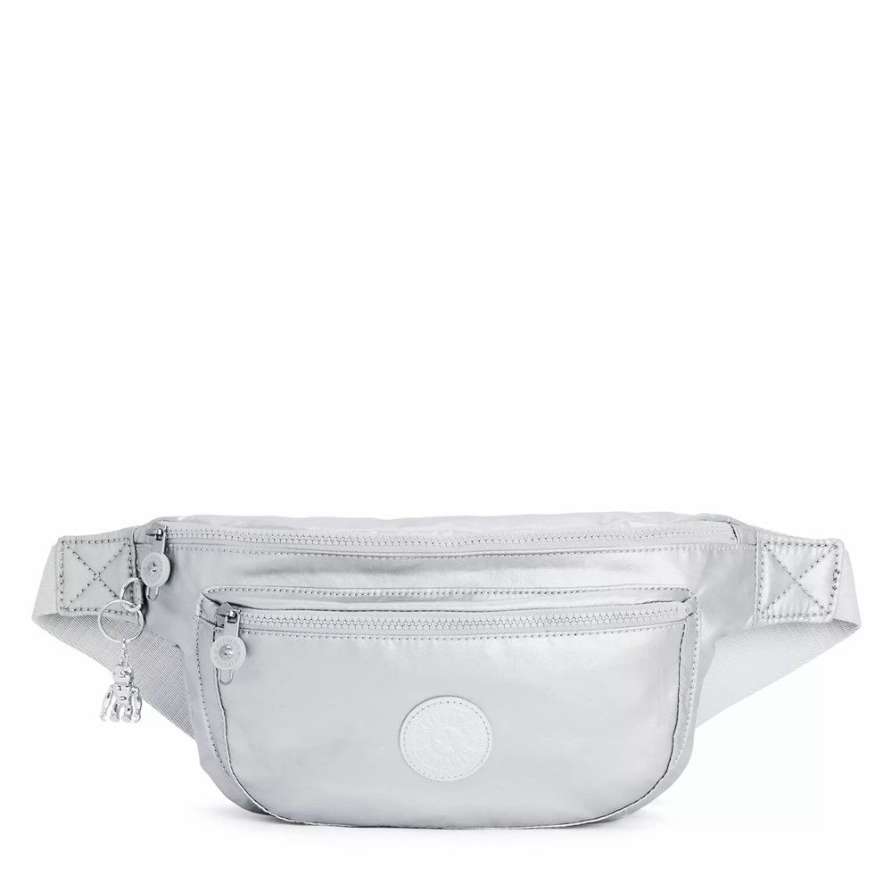 Monederos Metálicos Kipling Yasemina Extra Large Cintura Pack Mujer Metal Claro | ITEN-46870