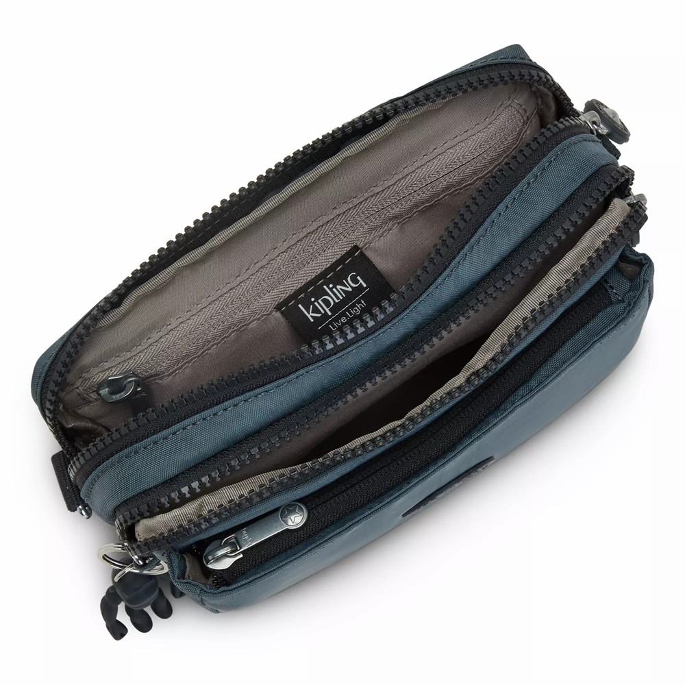 Riñonera Kipling Abanu Multi Convertible Mujer Azul Marino Gris | CLPN-74063