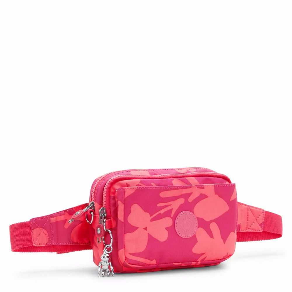 Riñonera Kipling Abanu Multi Printed Convertible Mujer Coral Flores | SBEY-56193