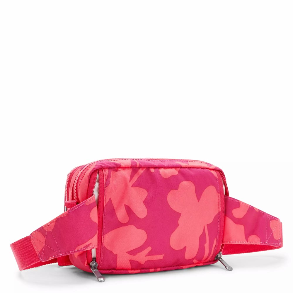 Riñonera Kipling Abanu Multi Printed Convertible Mujer Coral Flores | SBEY-56193