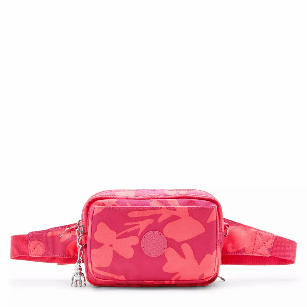 Riñonera Kipling Abanu Multi Printed Convertible Mujer Coral Flores | SBEY-56193